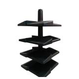 Pair of Vintage 1980s Rotating CD Carousel Towers, 12 Inch Each Pair of Vintage 1980s Rotating CD Carousel Towers, 12 Inch Each
