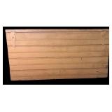 Vintage Wooden Storage Box with Hinged Lid Vintage Wooden Storage Box with Hinged Lid