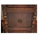 Vintage Carved Mahogany Writing Desk Vintage Carved Mahogany Writing Desk