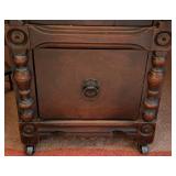 Vintage Carved Mahogany Writing Desk Vintage Carved Mahogany Writing Desk