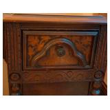 Vintage Carved Mahogany Writing Desk Vintage Carved Mahogany Writing Desk