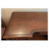 Vintage Carved Mahogany Writing Desk Vintage Carved Mahogany Writing Desk