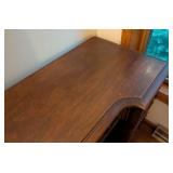 Vintage Carved Mahogany Writing Desk Vintage Carved Mahogany Writing Desk