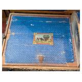 Antique Metal Dome Top Steamer Trunk Antique Metal Dome Top Steamer Trunk