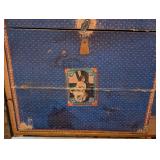 Antique Metal Dome Top Steamer Trunk Antique Metal Dome Top Steamer Trunk