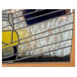 Vintage Stained Glass Race Car Panel Vintage Stained Glass Race Car Panel