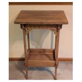 Eastlake Carved Wood Side Table Eastlake Carved Wood Side Table