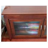 Wood and Glass Console Cabinet Wood and Glass Console Cabinet