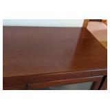 Wood and Glass Console Cabinet Wood and Glass Console Cabinet
