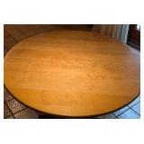 Round Blonde Wood Dining Table Round Blonde Wood Dining Table