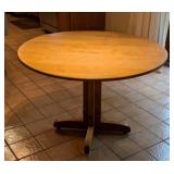 Round Blonde Wood Dining Table Round Blonde Wood Dining Table