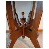 Carved Walnut Eastlake Parlor Table Carved Walnut Eastlake Parlor Table