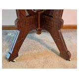 Carved Walnut Eastlake Parlor Table Carved Walnut Eastlake Parlor Table