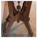 Carved Walnut Eastlake Parlor Table Carved Walnut Eastlake Parlor Table