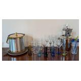Assorted Barware and Glasses Assorted Barware and Glasses