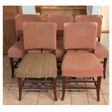 Vintage Upholstered Side Chair Set Vintage Upholstered Side Chair Set