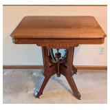 Carved Walnut Eastlake Parlor Table Carved Walnut Eastlake Parlor Table