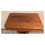 Carved Walnut Eastlake Parlor Table Carved Walnut Eastlake Parlor Table