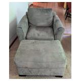 Grey Bauhaus Armchair and Ottoman Grey Bauhaus Armchair and Ottoman