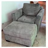 Grey Bauhaus Armchair and Ottoman Grey Bauhaus Armchair and Ottoman