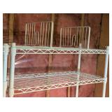 Pair of Metal Wire Storage Shelves Pair of Metal Wire Storage Shelves
