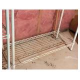Pair of Metal Wire Storage Shelves Pair of Metal Wire Storage Shelves