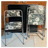 Vintage Cosco Floral Folding Table Set Vintage Cosco Floral Folding Table Set