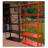 Pair of Metal Storage Shelves Pair of Metal Storage Shelves