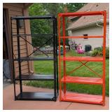 Pair of Metal Storage Shelves Pair of Metal Storage Shelves