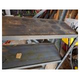 Pair of Grey Metal Storage Shelves Pair of Grey Metal Storage Shelves