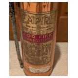 Vintage Empire Copper Fire Extinguisher Vintage Empire Copper Fire Extinguisher