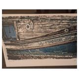 Pair of John A. Olson Framed Boat Photographic Prints Pair of John A. Olson Framed Boat Photographic Prints