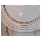 Salem China Co.Salmon and  23K Gold Trim Dish Set Salem China Co.Salmon and  23K Gold Trim Dish Set