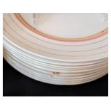 Salem China Co.Salmon and  23K Gold Trim Dish Set Salem China Co.Salmon and  23K Gold Trim Dish Set