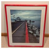 Framed Vancouver Island Fishing Pier Photograph Framed Vancouver Island Fishing Pier Photograph