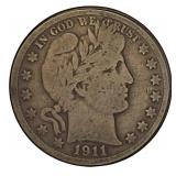 1911- S | Silver Barber Half Dollar | Nice Coin 1911- S | Silver Barber Half Dollar | Nice Coin