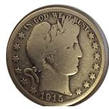 1915- S | Silver Barber Half Dollar | Nice Coin! 1915- S | Silver Barber Half Dollar | Nice Coin!