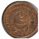 1864 - 2 Cent Coin Civil War Era | Nice Coin! 1864 - 2 Cent Coin Civil War Era | Nice Coin!
