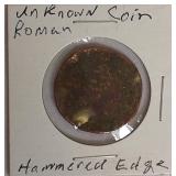 Unknown Roman Coin with a Hammered Edge - Very Old Unknown Roman Coin with a Hammered Edge - Very Old