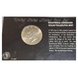 1976 Eisenhower Dollar with Moon Landing Display – Very Nice! Collectible. 1976 Eisenhower Dollar with Moon Landing Display – Very Nice! Collectible.