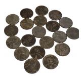 1943 Steel Wheat Pennies - 20 coins total. Nice condition. 1943 Steel Wheat Pennies - 20 coins total. Nice condition.