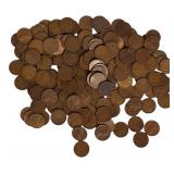 One bag with 200 wheat pennies. The years and mint marks are different. One bag with 200 wheat pennies. The years and mint marks are different.
