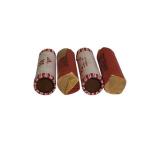 Four rolls of wheat pennies from different years and have various mint markings. There are a total of 200 coins. Four rolls of wheat pennies from different years and have various mint markings. There are a total of 200 coins.