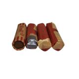 Mixed Wheat Pennies Estate Find - 4 rolls containing a total of 200 pennies from various years. Mixed Wheat Pennies Estate Find - 4 rolls containing a total of 200 pennies from various years.