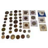 A mixed lot of coins from around the world, old to modern. Nice lot! A mixed lot of coins from around the world, old to modern. Nice lot!