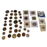 A mixed lot of coins from around the world, old to modern. Nice lot! A mixed lot of coins from around the world, old to modern. Nice lot!