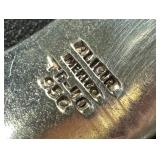 Hinged Sterling Silver and Onyx Cuff Bracelet Hinged Sterling Silver and Onyx Cuff Bracelet