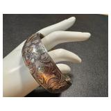 Vintage Chinese Plated Silver Bracelet with Intricate Design Vintage Chinese Plated Silver Bracelet with Intricate Design