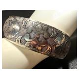 Vintage Chinese Plated Silver Bracelet with Intricate Design Vintage Chinese Plated Silver Bracelet with Intricate Design
