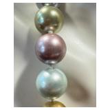 Faux Kenneth Jay Lane Multi-color Pearl Necklace, Adjustable 18-21 Inches Faux Kenneth Jay Lane Multi-color Pearl Necklace, Adjustable 18-21 Inches